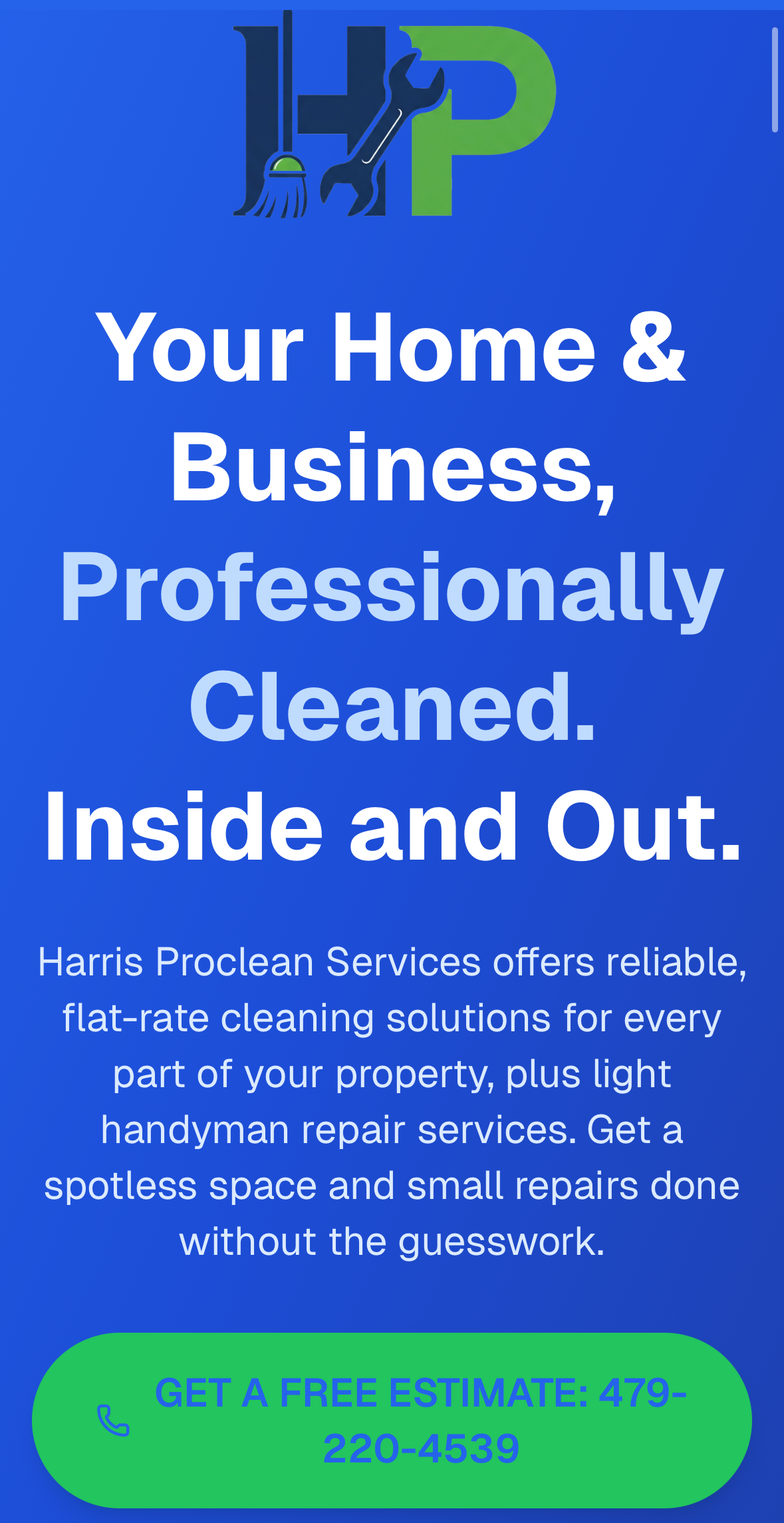 Harris Law Group mobile view